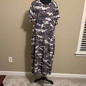 Camouflage Midi Dress